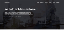 Desktop Screenshot of originate.com